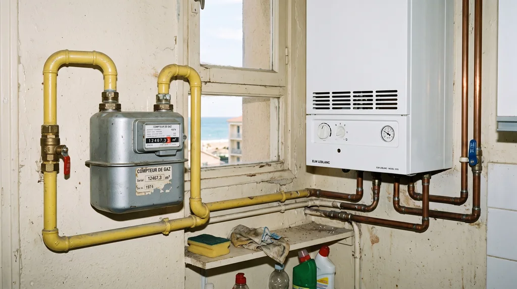 Installation intérieure de gaz — compteur, chaudière et raccordements — Gaz à La Rochelle