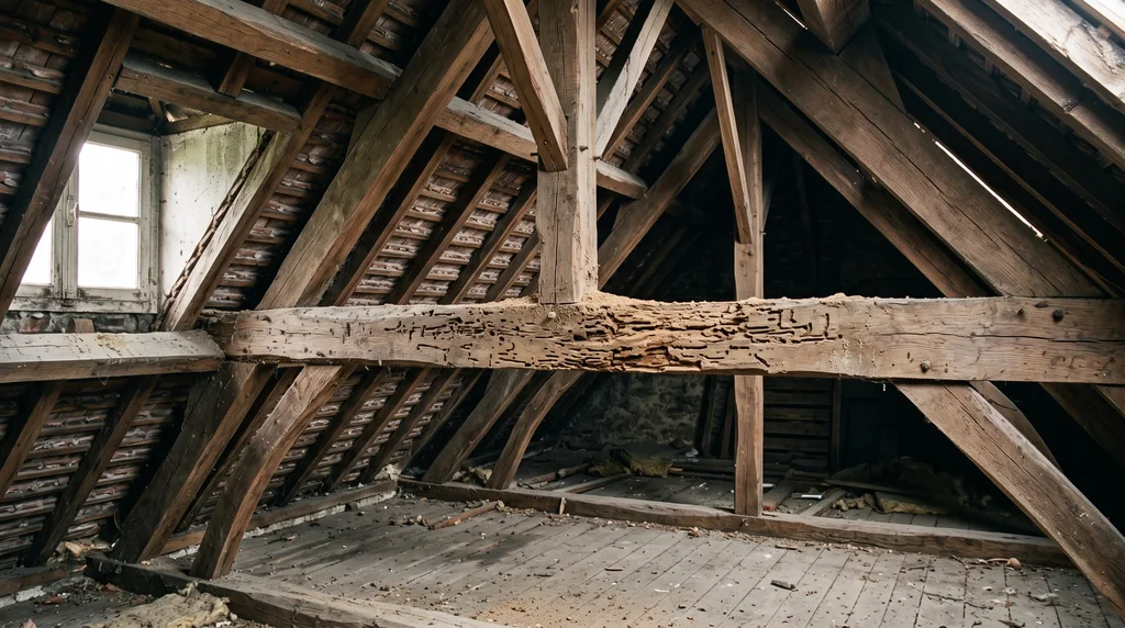 Bois de structure et charpente — sondage des bois — Termites à La Rochelle